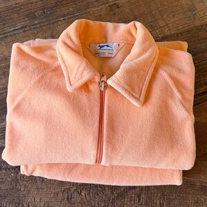 Vintage Slazenger Velour Track Suit Peach L/G